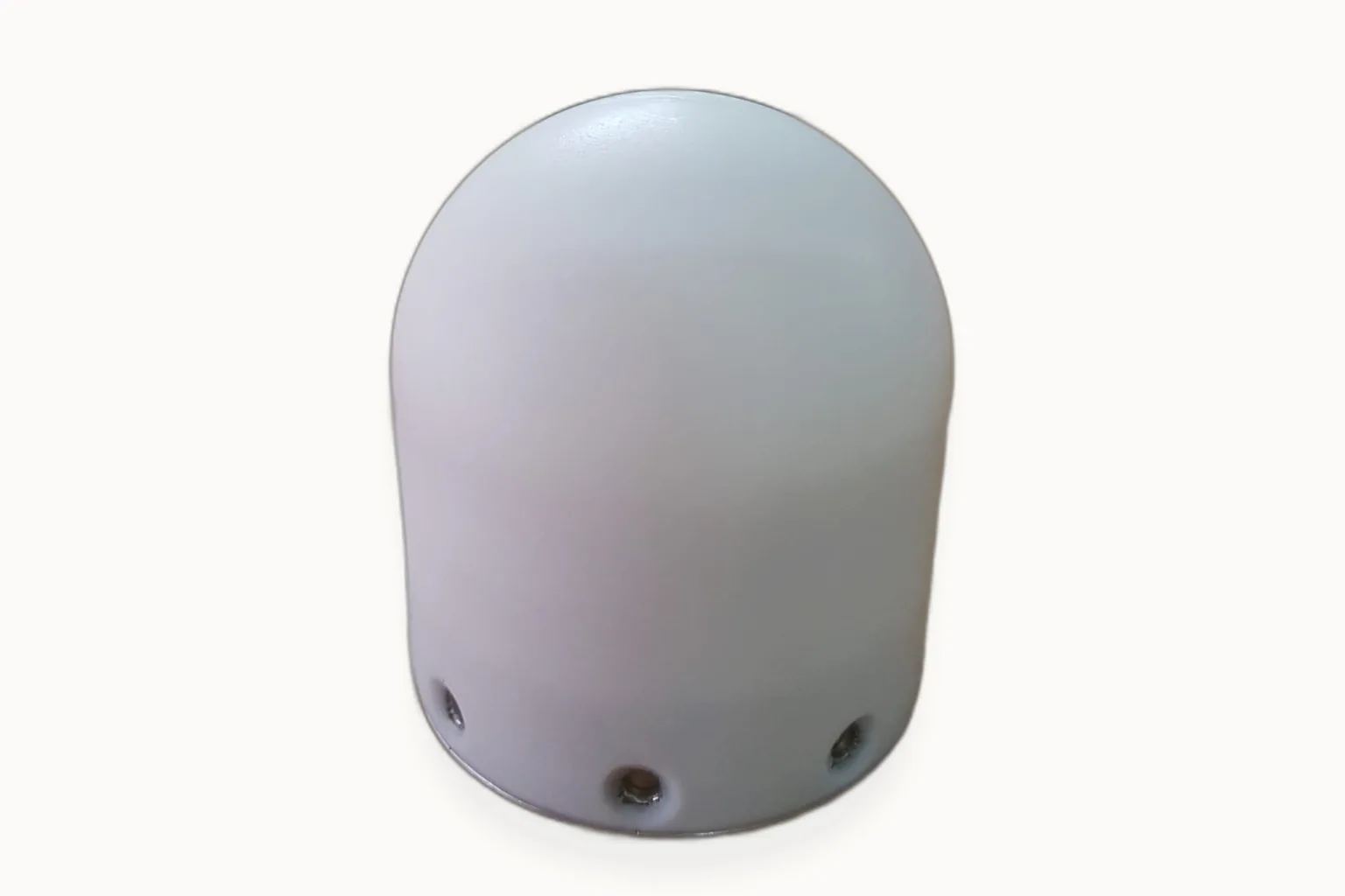 Polymer cap / housing, precision-turned with fixing holes — Toolmetrics Engineers